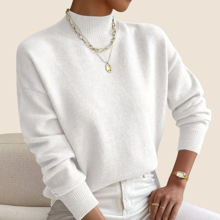 Noah | Zachte gebreide trui met elegante col