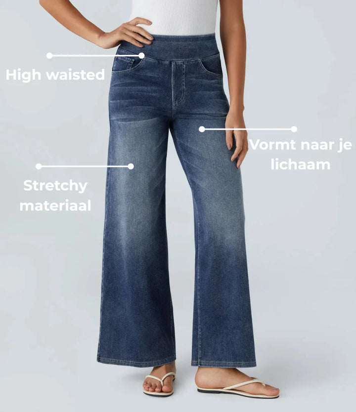 Eva | Elastische Hoge Taille Broek Met Comfortabele Pasvorm