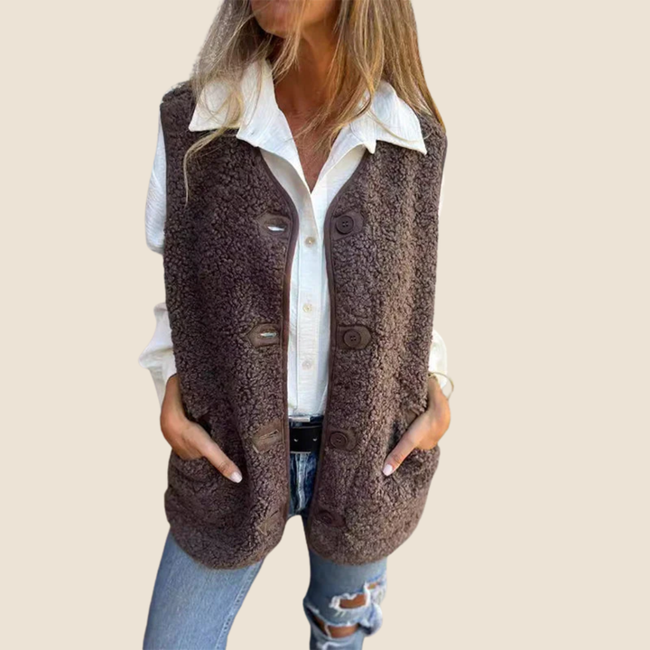 Annelie | Warm & vrouwelijk teddyvest