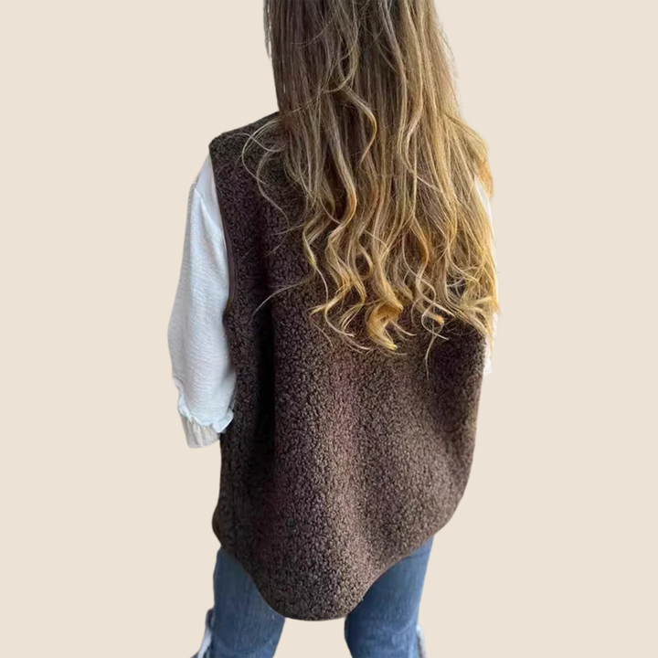 Annelie | Warm & vrouwelijk teddyvest