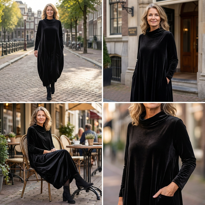 Isabella | Luxe zachtvallende jurk met elegantie