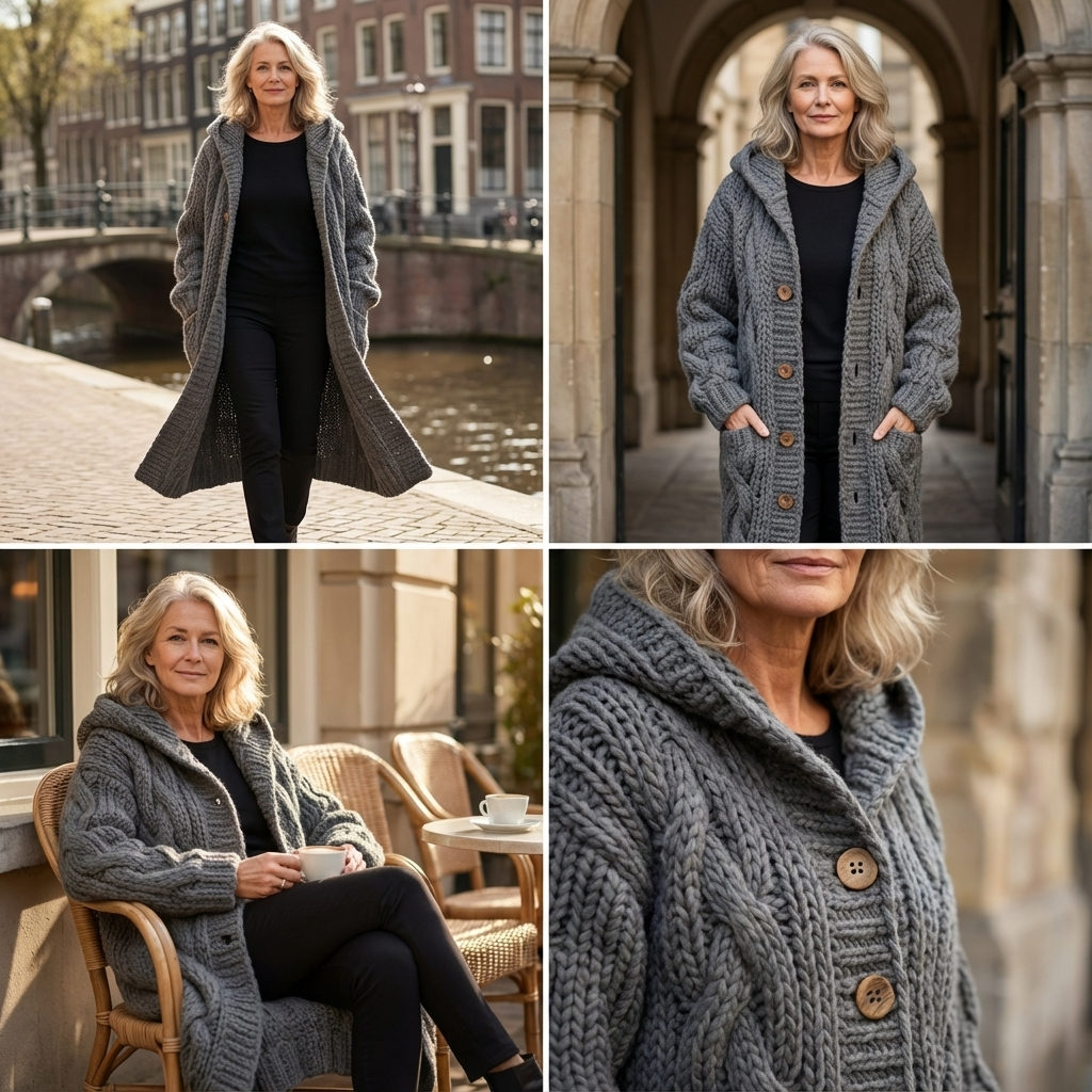 Eveline | Warm & elegant kabel-jasvest