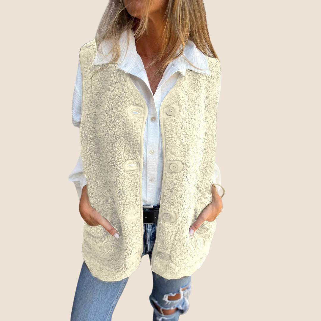 Annelie | Warm & vrouwelijk teddyvest