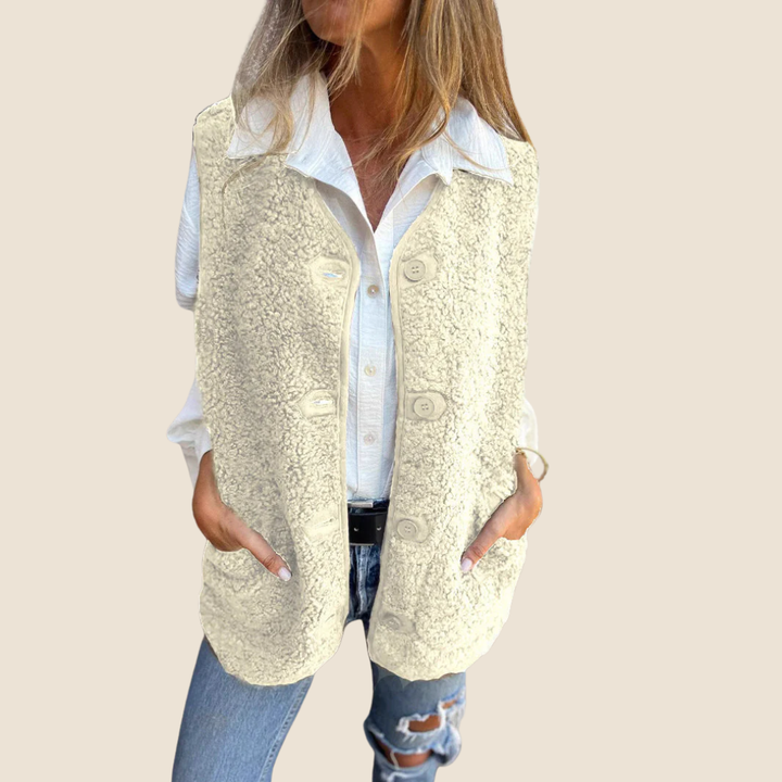 Annelie | Warm & vrouwelijk teddyvest