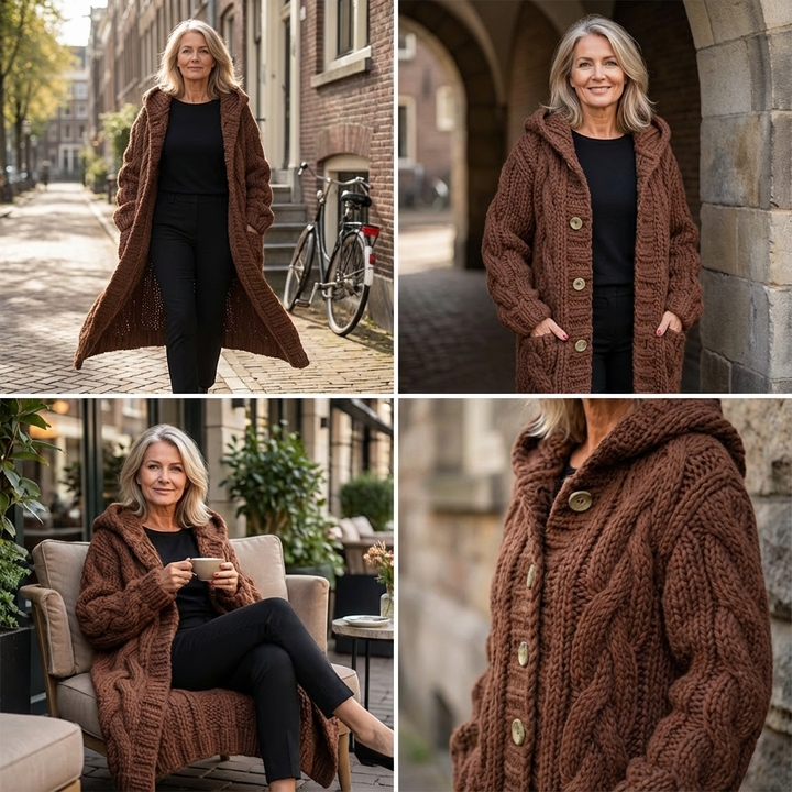 Eveline | Warm & elegant kabel-jasvest