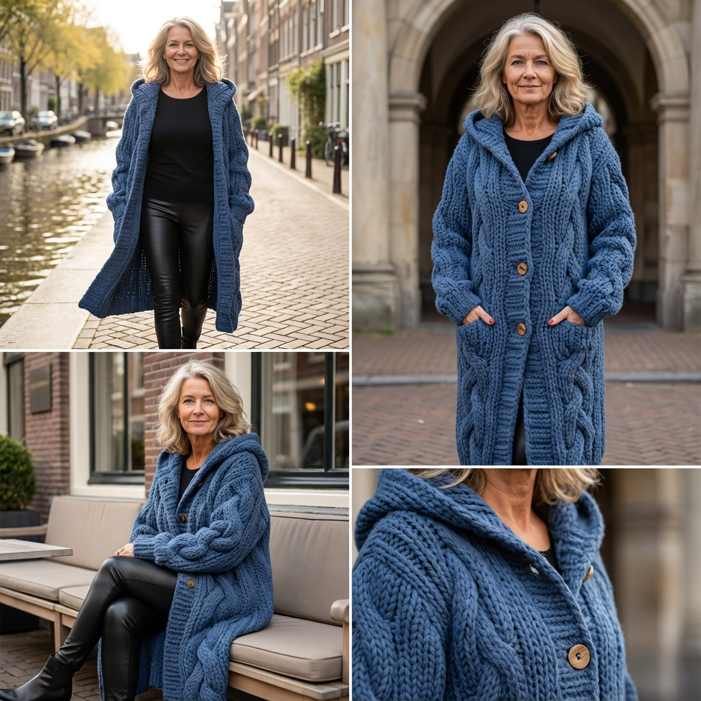 Eveline | Warm & elegant kabel-jasvest