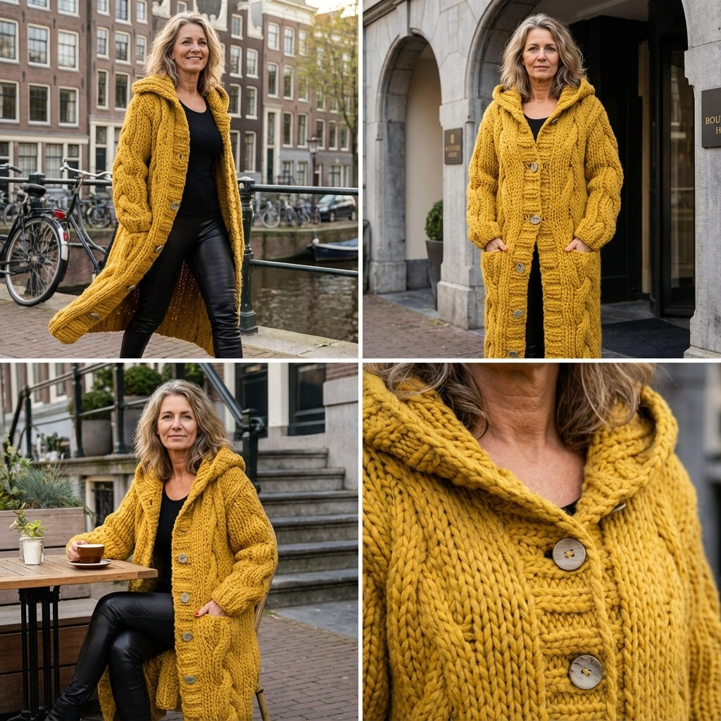 Eveline | Warm & elegant kabel-jasvest
