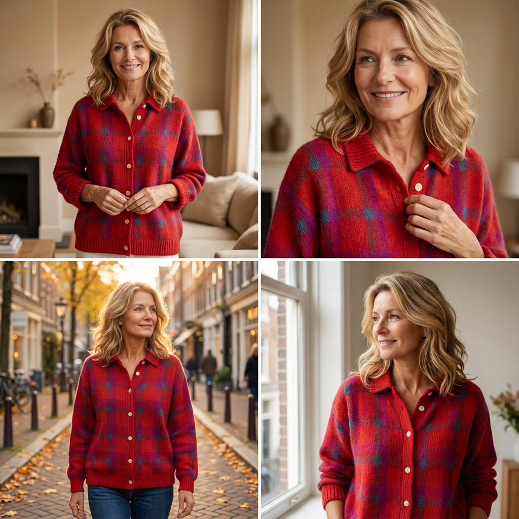 Valeria | Zachte, elegante retro ruittrui