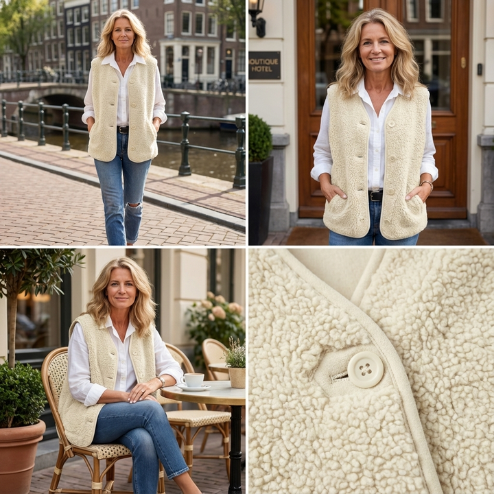 Annelie | Warm & vrouwelijk teddyvest