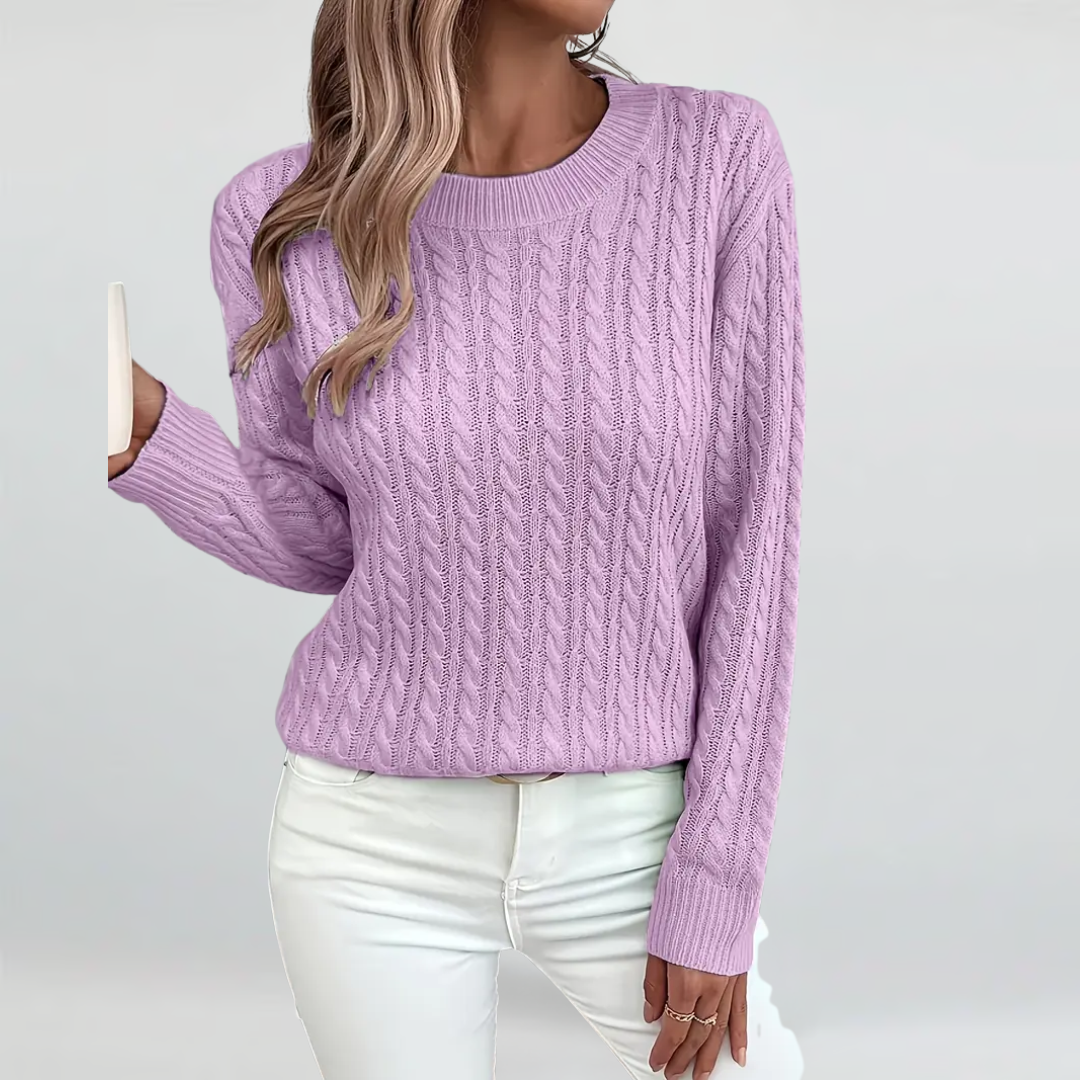 Elise | Comfortabele Kabeltrui met Tijdloze Stijl