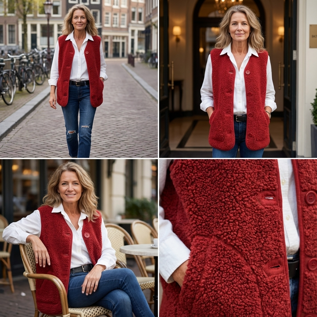 Annelie | Warm & vrouwelijk teddyvest