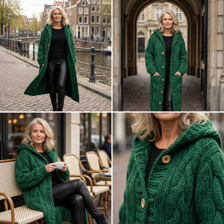 Eveline | Warm & elegant kabel-jasvest