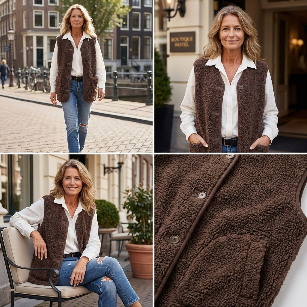 Annelie | Warm & vrouwelijk teddyvest