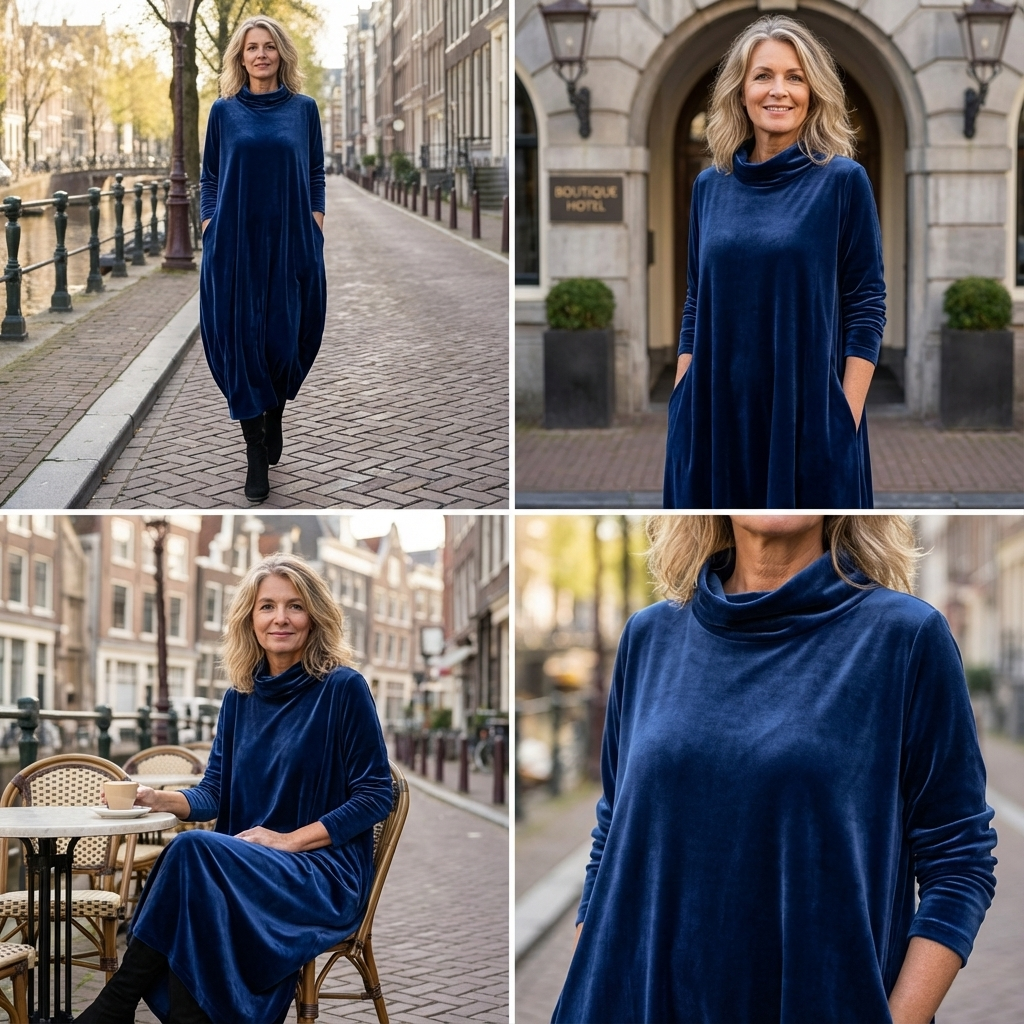 Isabella | Luxe zachtvallende jurk met elegantie